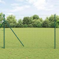 VidaXL Euro hek groen 1,5 x 10 m pvc-gecoat ijzer - thumbnail