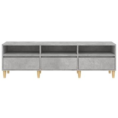 Tv-meubel 150x30x44,5 cm bewerkt hout betongrijs
