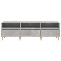 Tv-meubel 150x30x44,5 cm bewerkt hout betongrijs - thumbnail
