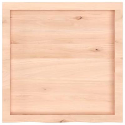 VidaXL Wastafelblad 60x60x(2-4) cm onbehandeld massief hout