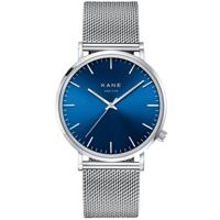 Kane Blue Arctic Silver Mesh Horloge - thumbnail