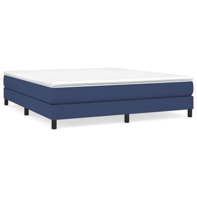 Boxspring bed stof blauw 160x200 cm Boxspring bed stof blauw 160x200 cm