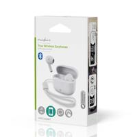 Nedis Volledig Draadloze Oordopjes | Bluetooth® | Maximale batterijduur: 16 uur | Aanraakbediening | Charging case | Draadloze oplaadcase | Ingebouwde microfoon | Wit - HPBT2400WT - thumbnail