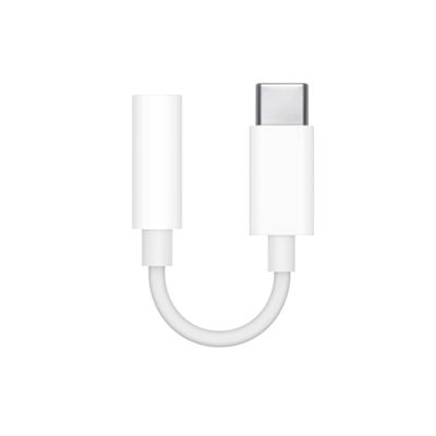 Apple USB, Audio Adapterkabel [1x USB-C - 1x Koptelefoon (3,5 mm aansluiting)] MW2Q3ZM/A