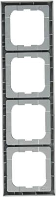 Busch-Jaeger 2CKA001754A4309 Frame Frame 4-voudig Future lineair Aluminium, Witaluminium (RAL 9006) 1 stuk(s)