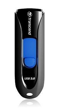 Transcend JetFlash® 790 USB-stick 128 GB Zwart, Blauw TS128GJF790K USB-A 3.1 Gen 1