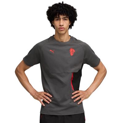 PUMA AC Milan Pumatech T-Shirt 2025-2026 Grijs Rood Zwart
