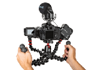 JOBY GorillaPod Rig, voor camera's, actiecamera's, LED-verlichting, flexibel statief voor fotografie, contentcreatie, Vlogging, Live streaming, Tik Tok - Black JB01522-BWW - thumbnail