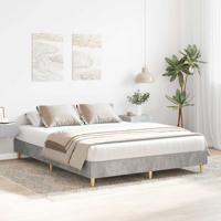 Bedframe zonder matras 140x200 cm spaanplaat betongrijs - thumbnail
