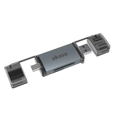 Akasa AK-CR-12 USB flashstationbehuizing Aluminium Zilver