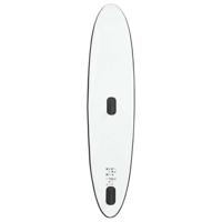 VidaXL Stand up paddleboard opblaasbaar met zeilset zwart en wit - thumbnail