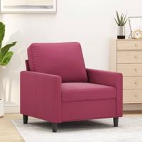 Fauteuil 60 cm fluweel wijnrood - thumbnail