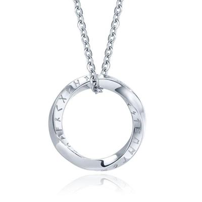 Mendes Nordic Heren Ketting - Rune Circle Silver
