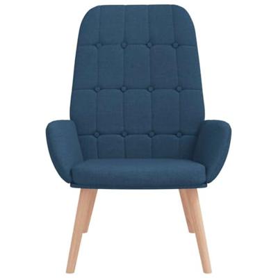 Relaxstoel stof blauw