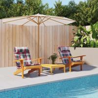 Stoelkussen 2 pcs Rood ruitpatroon 58 x 77 x 4.5 cm Oxford stof - thumbnail