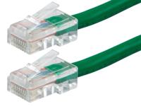 Monoprice ZerobootCat5e Ethernet patchkabel - netwerk internetkabel - RJ45, getranded, 350 Mhz, UTP, puur kale koperdraad, 24AWG, 50 m, groen - thumbnail