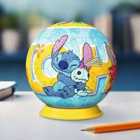 Ravensburger 3d puzzelbal stitch en pop, 54st. - thumbnail