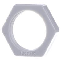 OBO Bettermann 2049546 116 M25 LGR PS Contramoer PG25 Kunststof Lichtgrijs 1 stuk(s) - thumbnail