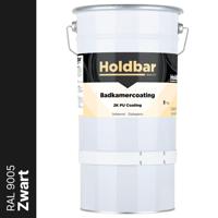 Holdbar Badkamercoating Zwart (RAL 9005) 5 kg - thumbnail