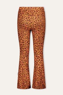B.Nosy winter flare broek meisjes - bruin - Phoebe - luipaard