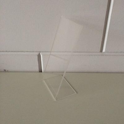 L-standaard acryl bxh 105x210mm. Staand
