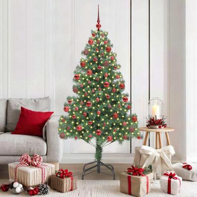 VidaXL Kerstboom met 300 led met standaard groen 180 cm pvc