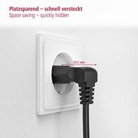 Hama Euro-netsnoer Voor Sonos PLAY:1/PLAY:5 Aan Beide Zijden Haaks 3 M Zwart - thumbnail