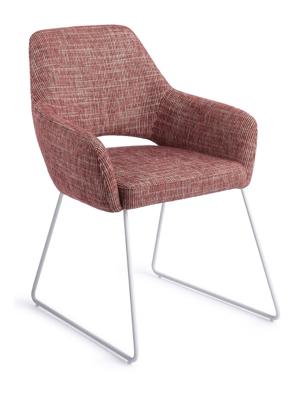 Jesper Home Yanai eetkamerstoel Berry Bars slide white