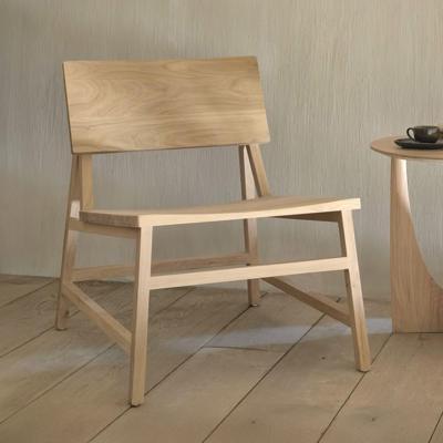 Ethnicraft Fauteuil 'N2' Geolied Eikenhout, kleur Naturel Ethnicraft Fauteuil 'N2' Geolied Eikenhout, kleur Naturel