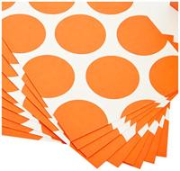 Amscan Geschenkverpakking orange/wit 18 cm x 11 cm | 48 stuks - thumbnail