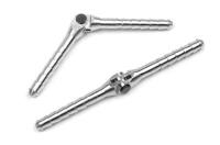 Aluminium stiftscharnier - Dia. 3x50mm - Fixed - 2 st - thumbnail