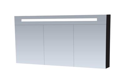 Sanituba Spiegelkast Double Face 140cm Hoogglans Zwart