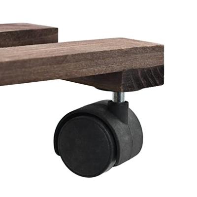 VidaXL Plantenrollers 4 st 25x25 cm cederhout