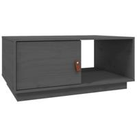 Salontafel 80x50x35,5 cm massief grenenhout grijs - thumbnail