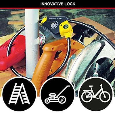 Masterlock Adjustable locking cable 4,50 m x Ø 10 mm - 4 keys - 8420EURD