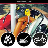 Masterlock Adjustable locking cable 4,50 m x Ø 10 mm - 4 keys - 8420EURD - thumbnail