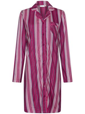 Duurzaam katoenen doorknoopnachthemd paars