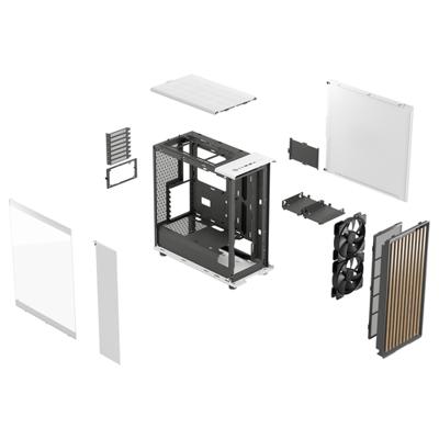 PC Case - Fractal Design - North Chalk White TG Clear Tin - thumbnail