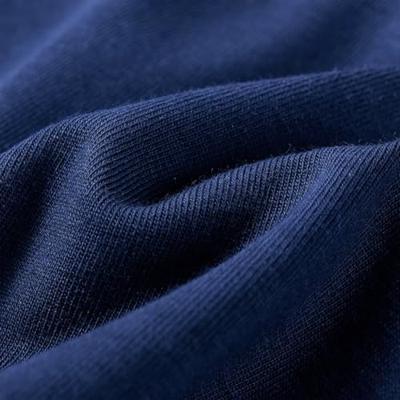 Kindershirt met lange mouwen ballerinaprint 116 marineblauw