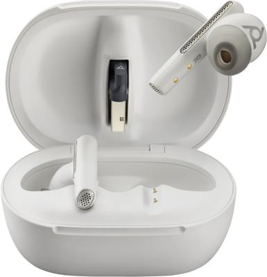 Poly Voyager Free 60+ True draadloze oordopjes, ruisonderdrukking voor heldere oproepen, actieve ruisonderdrukking, intelligente oplaadhoes met touch-bediening