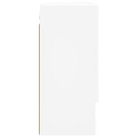 Wandkast 60x31x70 cm bewerkt hout wit - thumbnail