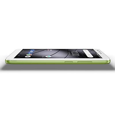 Gigaset GS100 Beginners-Smartphone, Zonder Abonnement, 5,5 inch HD+ Scherm, 8 GB Geheugen, Android Oreo 8.1 Go, Citroengroen