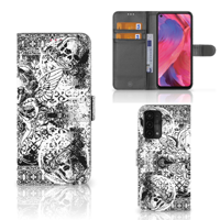 Telefoonhoesje met Naam OPPO A54 5G | A74 5G | A93 5G Skulls Angel - thumbnail