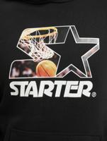 Starter / Hoody All Net in zwart - thumbnail