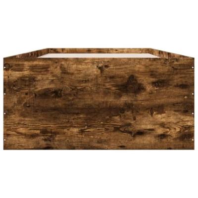 Bedframe bewerkt hout gerookt eikenkleurig 100x200 cm