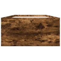 Bedframe bewerkt hout gerookt eikenkleurig 100x200 cm - thumbnail