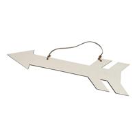 Playwood Houten pijl met hanger triplex, 38cm - thumbnail