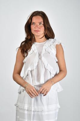 Marant Etoile Blouse Nalou HT0828FA-B3J04E white Marant Etoile Blouse Nalou HT0828FA-B3J04E white