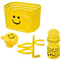 Messingschlager toebehorenset "mand, fietsbel, bidon" set messingsch.smile basket bell bottle - thumbnail