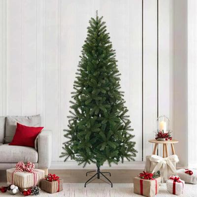 Kunstkerstboom met standaard Groen 240 cm PVC, PE en staal